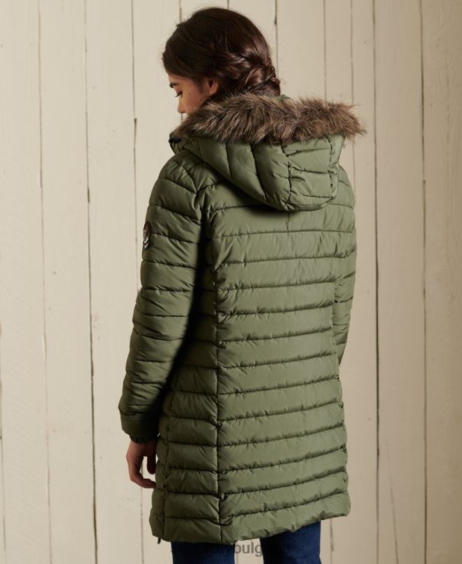 Superdry облекло N00H3836 каки Жени супер фуджи яке