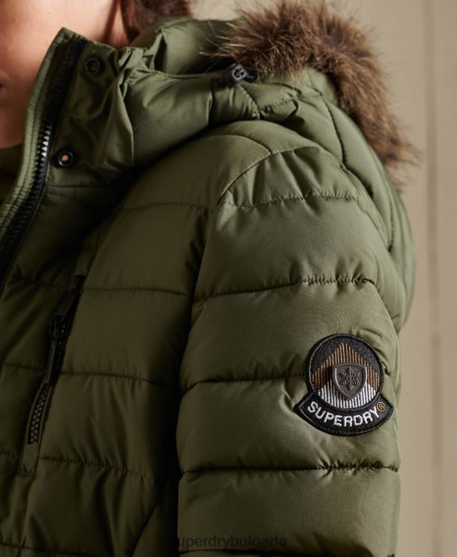 Superdry облекло N00H3836 каки Жени супер фуджи яке
