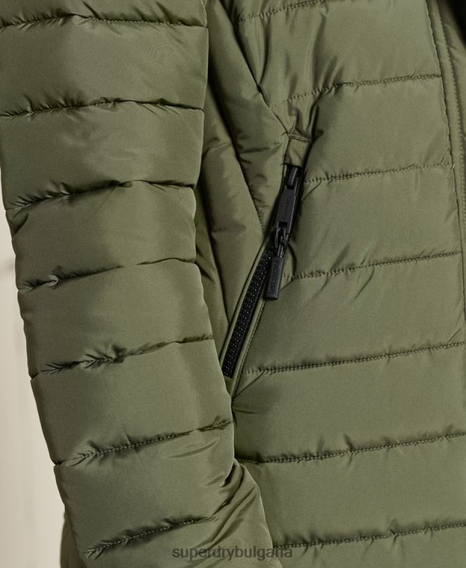 Superdry облекло N00H3836 каки Жени супер фуджи яке