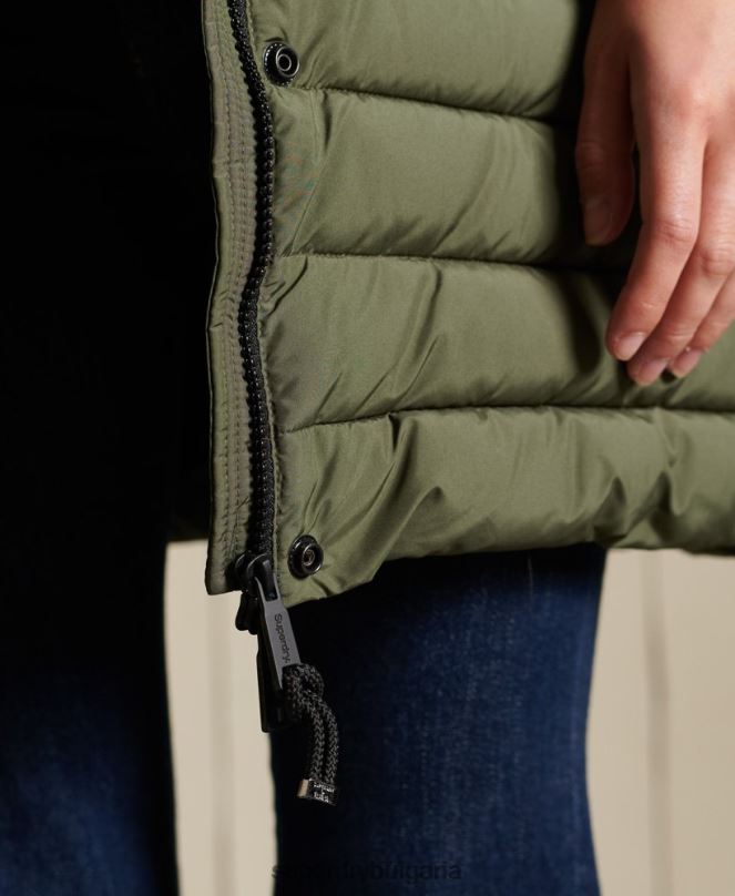 Superdry облекло N00H3836 каки Жени супер фуджи яке