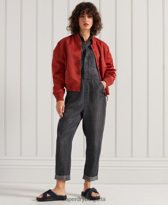 Superdry облекло N00H3837 червен Жени бомбър яке ma1