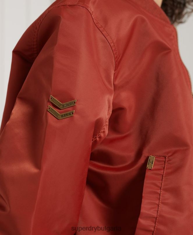 Superdry облекло N00H3837 червен Жени бомбър яке ma1