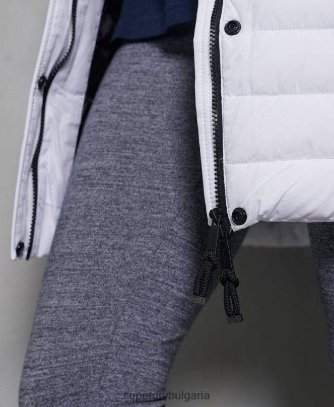 Superdry облекло N00H3839 бяло Жени супер фуджи яке