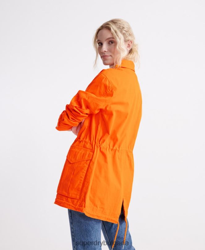Superdry облекло N00H3856 оранжево Жени пустинно яке за новобранец