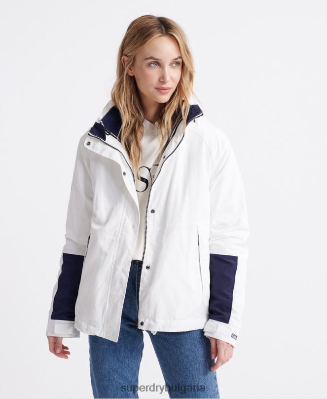 Superdry облекло N00H3857 сметана Жени яке 4 в 1 с дълги ръкави