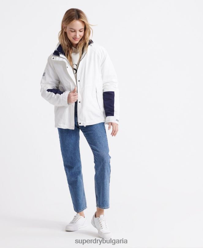 Superdry облекло N00H3857 сметана Жени яке 4 в 1 с дълги ръкави