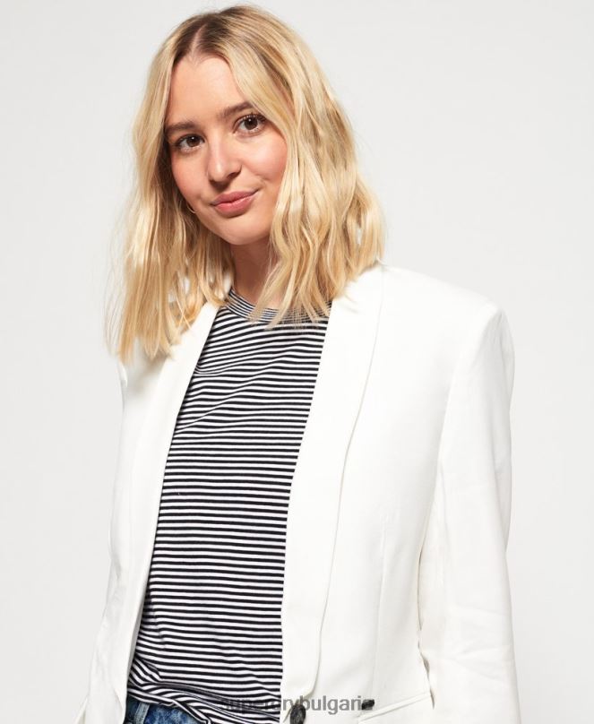 Superdry облекло N00H3859 бяло Жени превъзходен блейзър