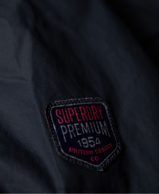 Superdry облекло N00H3860 военноморски флот Жени пробно яке с четири джоба