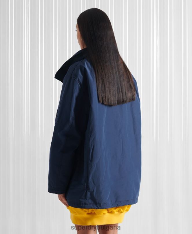 Superdry облекло N00H4763 военноморски флот Жени ограничено издание sdx двойно яке Ню Йорк