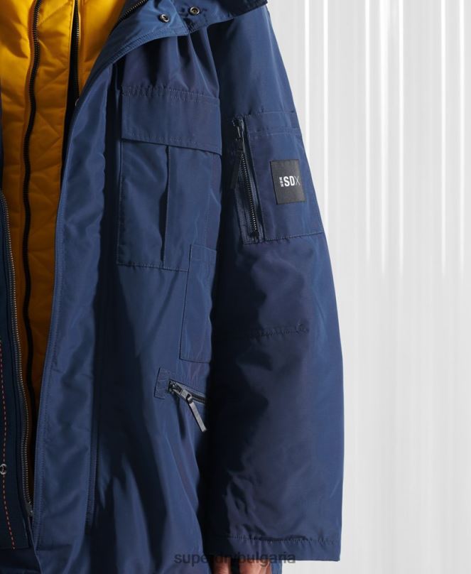 Superdry облекло N00H4763 военноморски флот Жени ограничено издание sdx двойно яке Ню Йорк