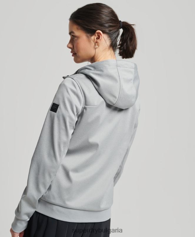 Superdry облекло N00H5411 сиво Жени технологично софтшел яке