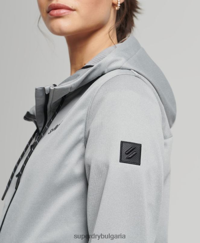 Superdry облекло N00H5411 сиво Жени технологично софтшел яке