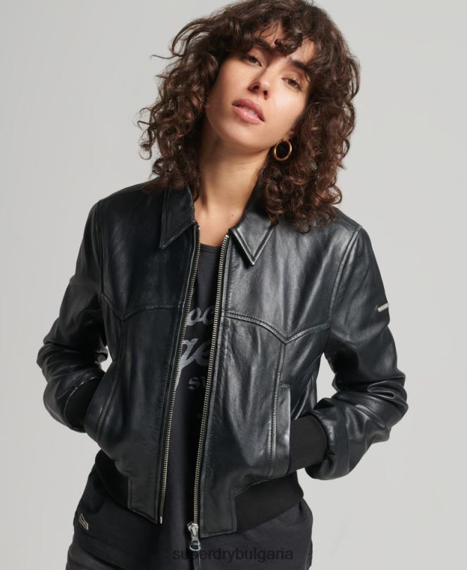Superdry облекло N00H5413 черен Жени инди клубно яке
