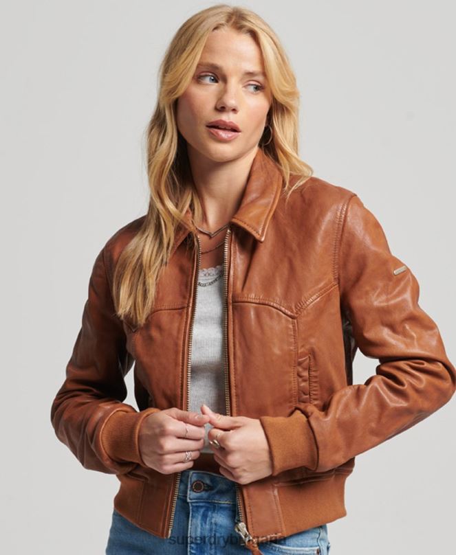 Superdry облекло N00H5417 тен Жени инди клубно яке