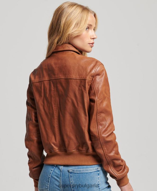 Superdry облекло N00H5417 тен Жени инди клубно яке