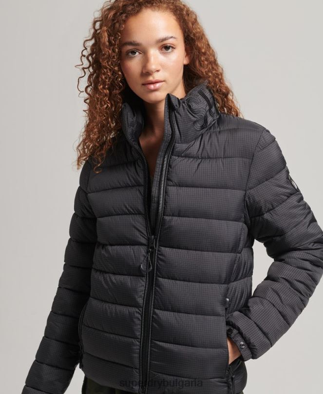Superdry облекло N00H5418 черен Жени яке с класическо лого