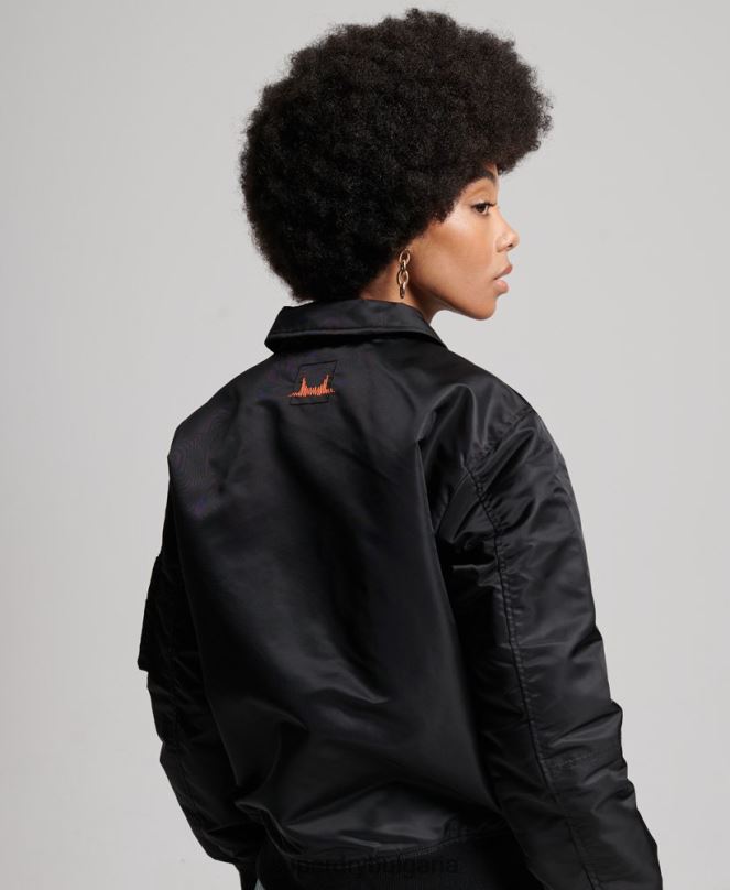 Superdry облекло N00H5420 черен Жени енергийно бомбър яке ma2