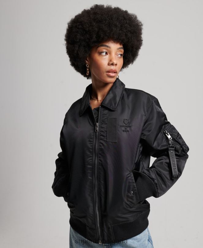 Superdry облекло N00H5420 черен Жени енергийно бомбър яке ma2