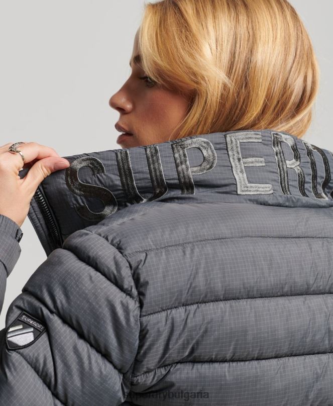 Superdry облекло N00H5422 сиво Жени яке с класическо лого