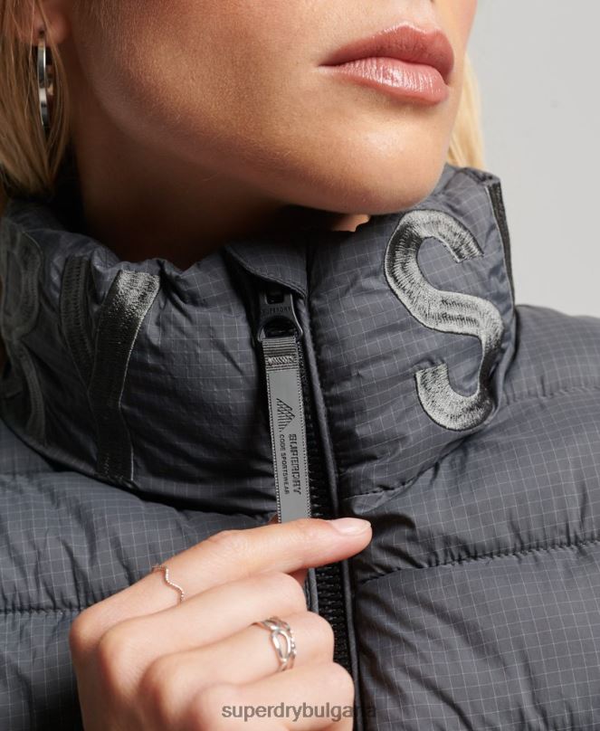 Superdry облекло N00H5422 сиво Жени яке с класическо лого