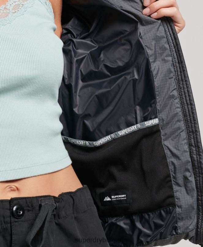 Superdry облекло N00H5422 сиво Жени яке с класическо лого