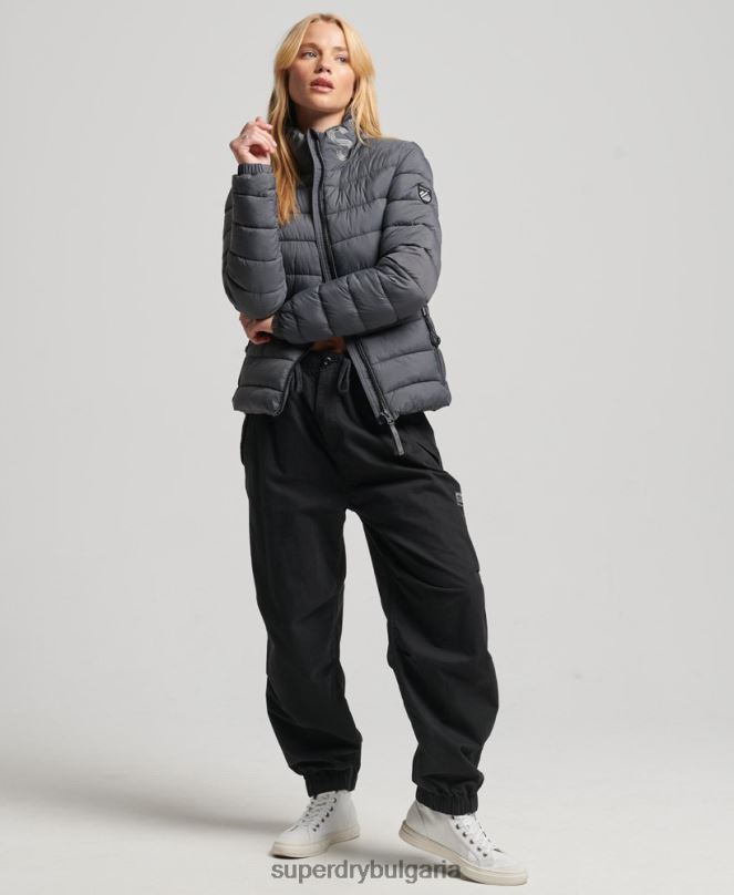 Superdry облекло N00H5422 сиво Жени яке с класическо лого