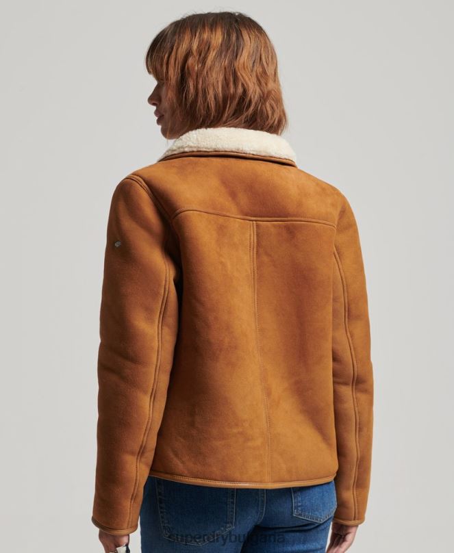 Superdry облекло N00H5424 тен Жени жилетка за работа