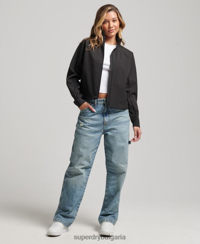 Superdry облекло N00H5426 черен Жени технологично спортно яке от софтшел