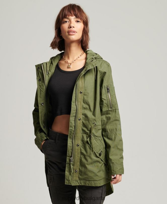 Superdry облекло N00H5433 каки Жени поле парка