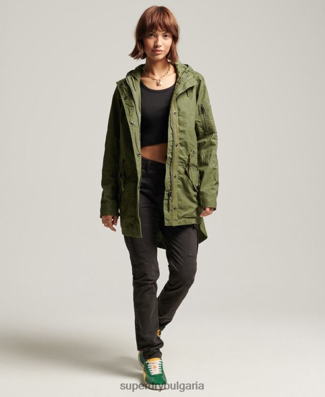 Superdry облекло N00H5433 каки Жени поле парка