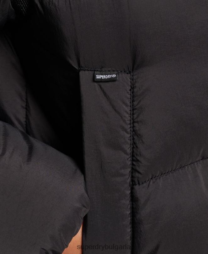 Superdry облекло N00H5435 черен Жени xpd cocoon подплатено яке с парка