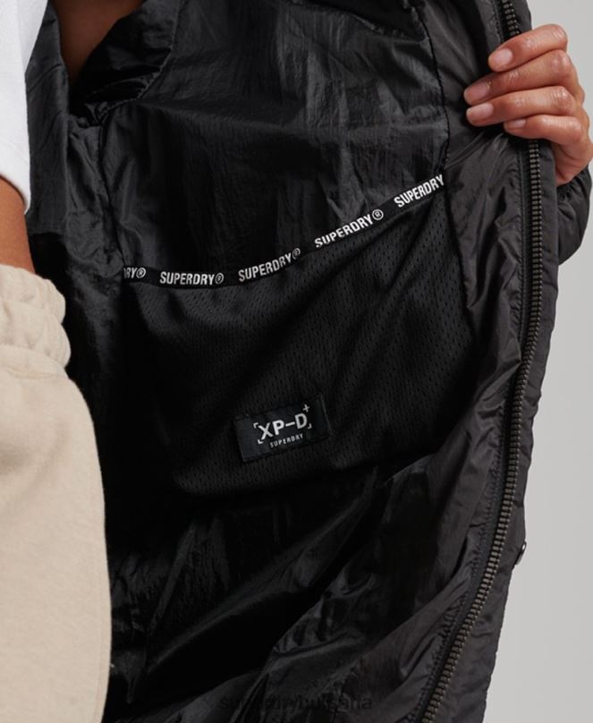 Superdry облекло N00H5435 черен Жени xpd cocoon подплатено яке с парка