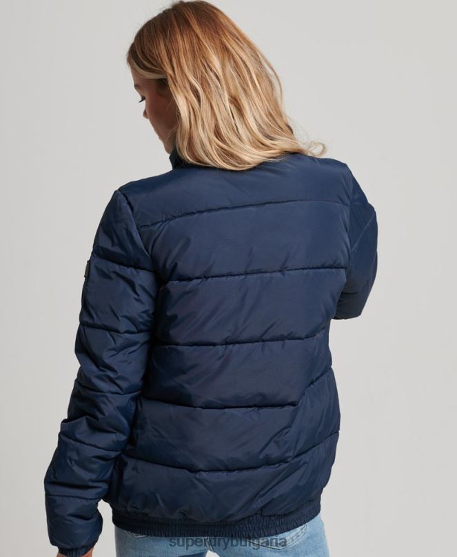 Superdry облекло N00H5439 военноморски флот Жени източник ретро пухено яке