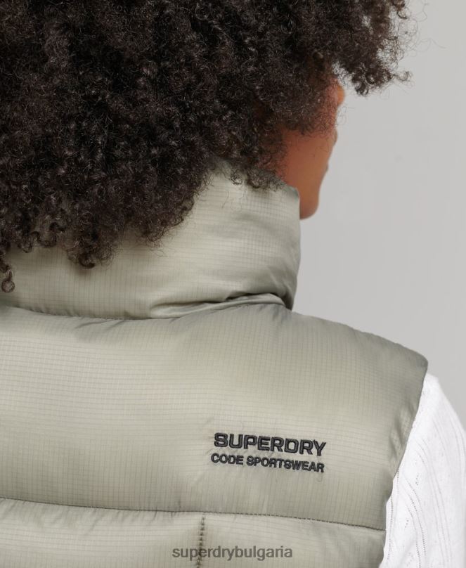 Superdry облекло N00H5440 каки Жени планинска спортна жилетка