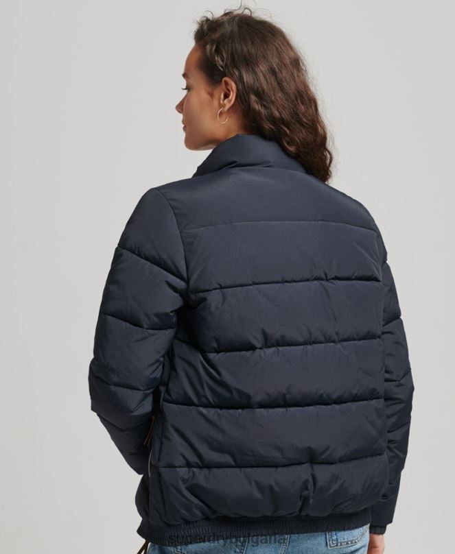 Superdry облекло N00H5441 военноморски флот Жени ретро планинско пухено яке
