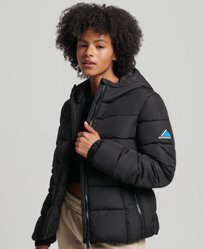 Superdry облекло N00H5450 черен Жени дух спортен пуф