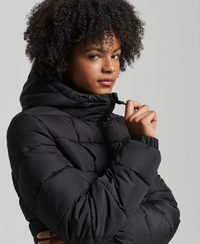 Superdry облекло N00H5450 черен Жени дух спортен пуф