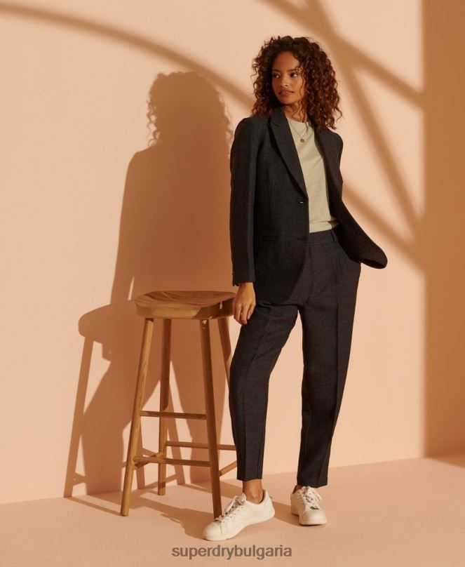 Superdry облекло N00H5475 черен Жени лимитирана серия вълнен блейзър