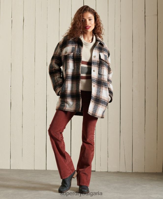 Superdry облекло N00H5485 сиво Жени горно яке