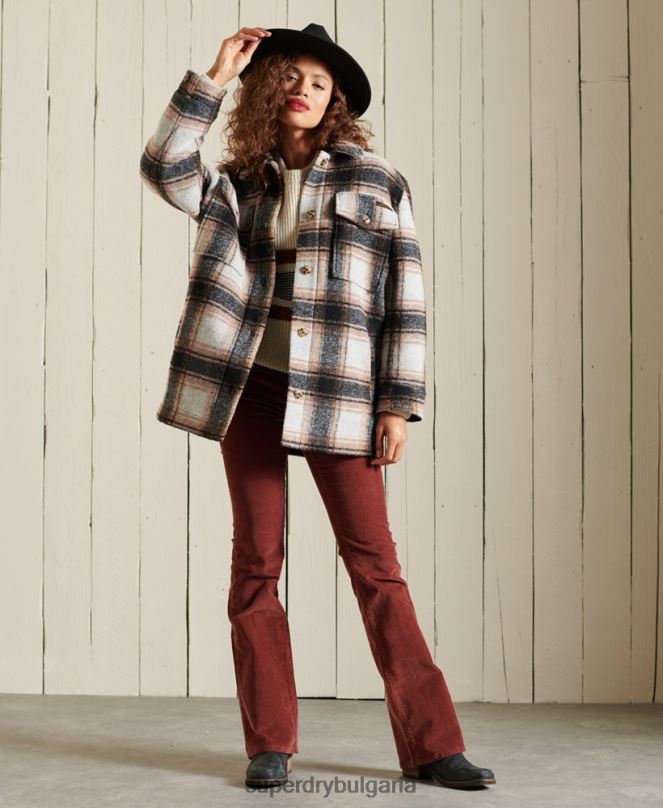 Superdry облекло N00H5485 сиво Жени горно яке