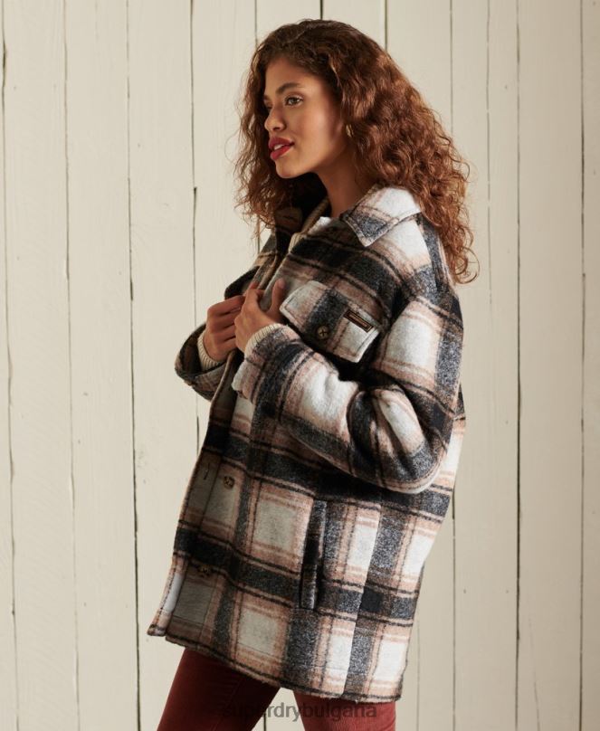 Superdry облекло N00H5485 сиво Жени горно яке