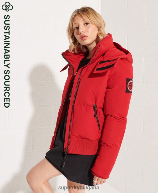 Superdry облекло N00H5494 червен Жени кодово яке еверест бомбър