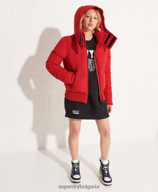Superdry облекло N00H5494 червен Жени кодово яке еверест бомбър