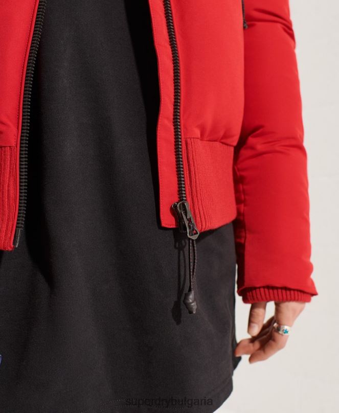 Superdry облекло N00H5494 червен Жени кодово яке еверест бомбър