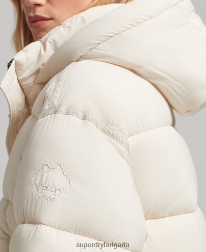 Superdry облекло N00H5496 сметана Жени xpd cocoon подплатено яке с парка