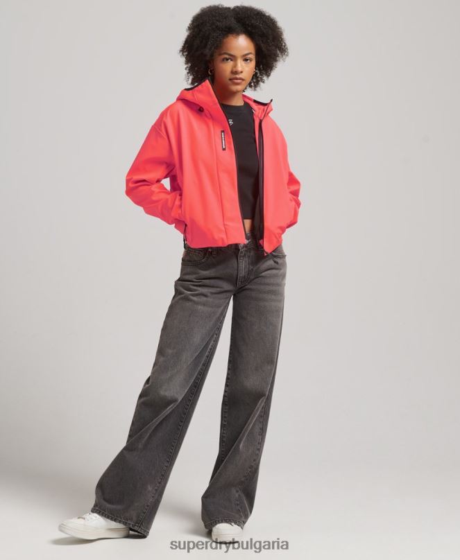 Superdry облекло N00H5499 корал Жени технологично яке софтшел