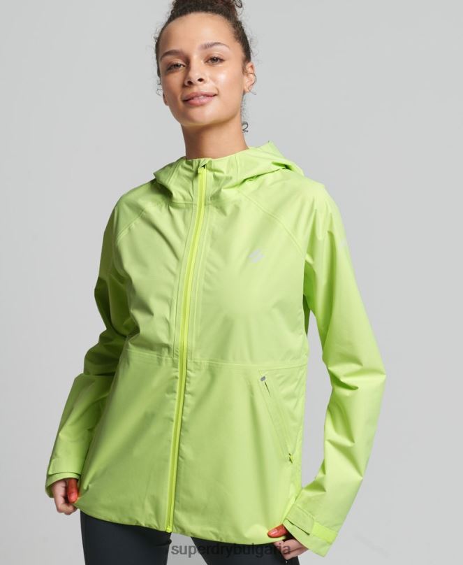 Superdry облекло N00H5500 жълто Жени водоустойчиво яке
