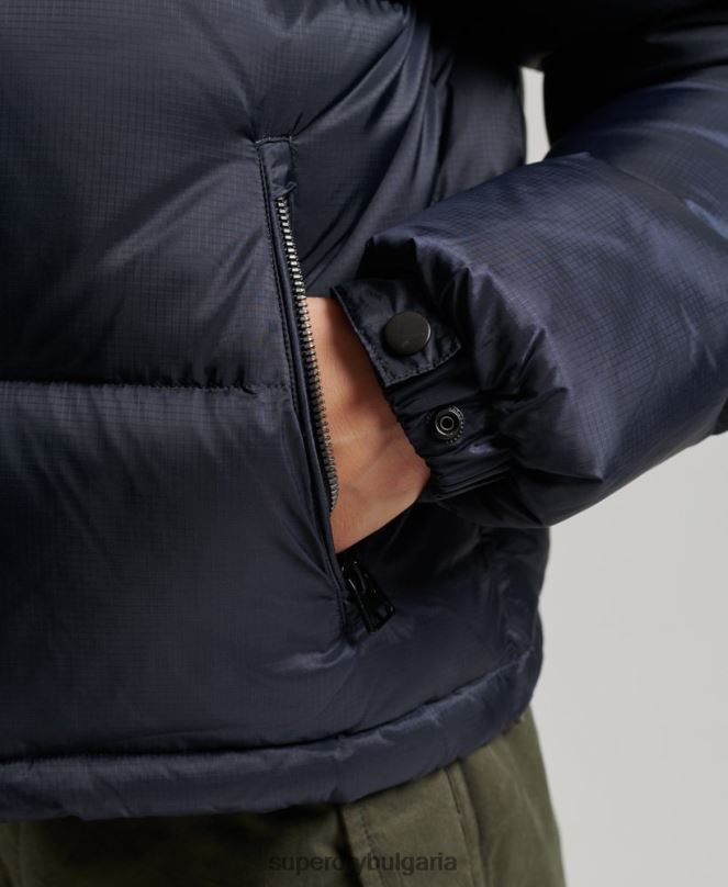 Superdry облекло N00H5507 военноморски флот Жени спортно кодово яке с пуф