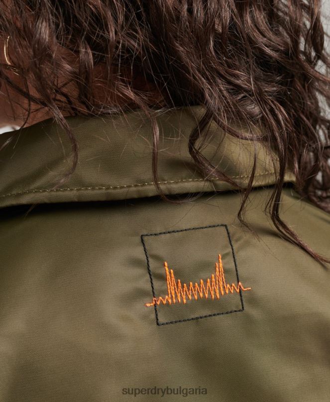Superdry облекло N00H5508 зелено Жени енергийно бомбър яке ma2