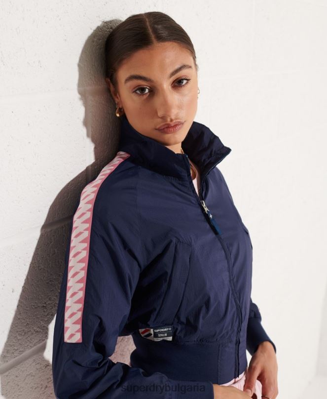 Superdry облекло N00H5510 военноморски флот Жени кодово енергийно яке sd-windrunner